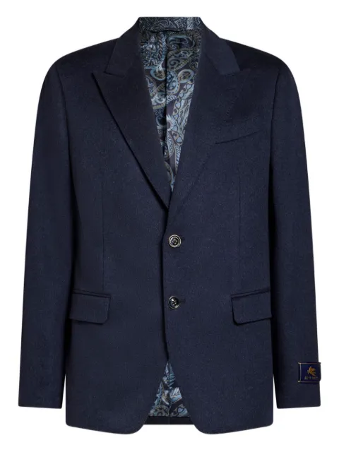 ETRO paisley-lined cashmere blazer
