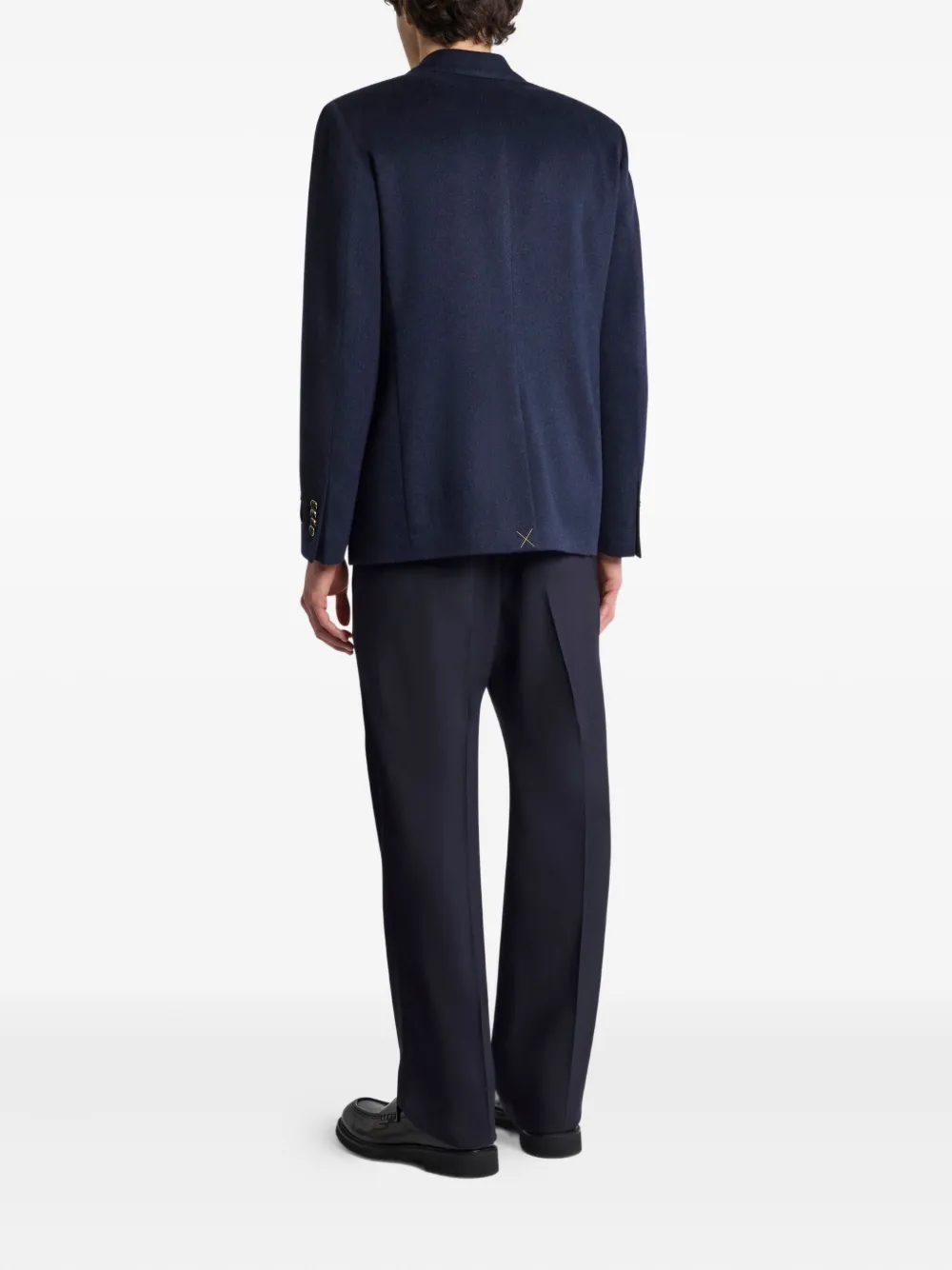 Etro Paisley-lined Cashmere Blazer In Blue