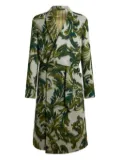ETRO jacquard robe coat - Grey