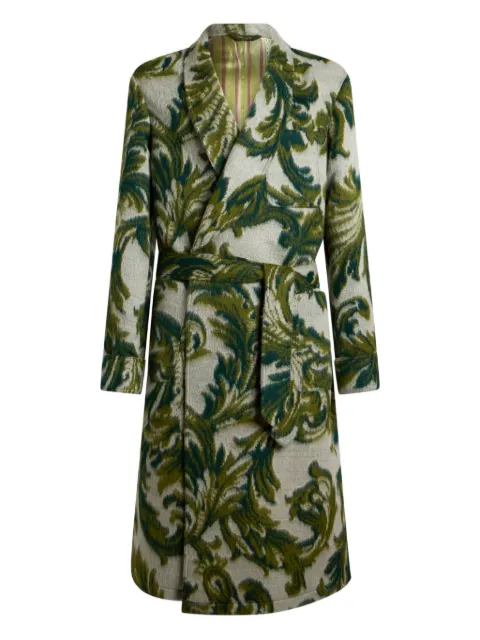 ETRO jacquard robe coat