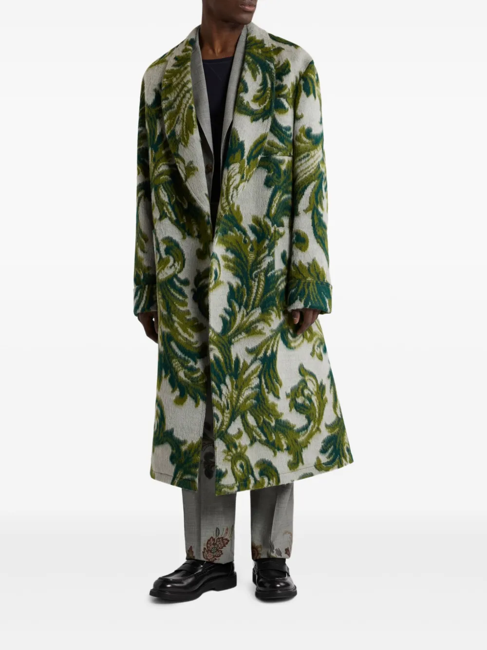 ETRO jacquard robe coat | Single Breasted Coats | Image 2