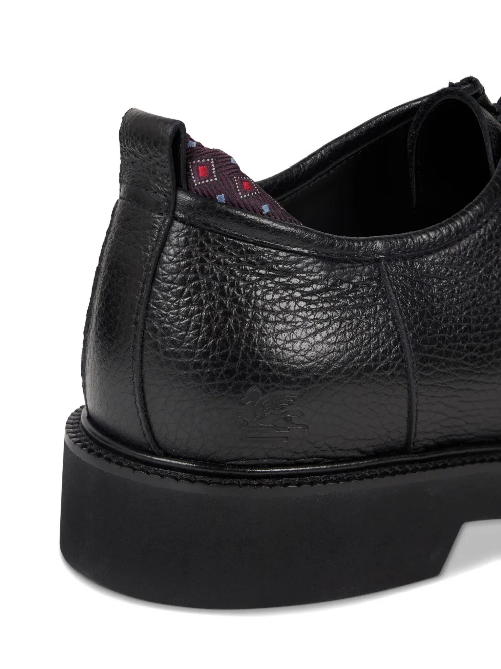 ETRO leather lace-up Derby shoes Black