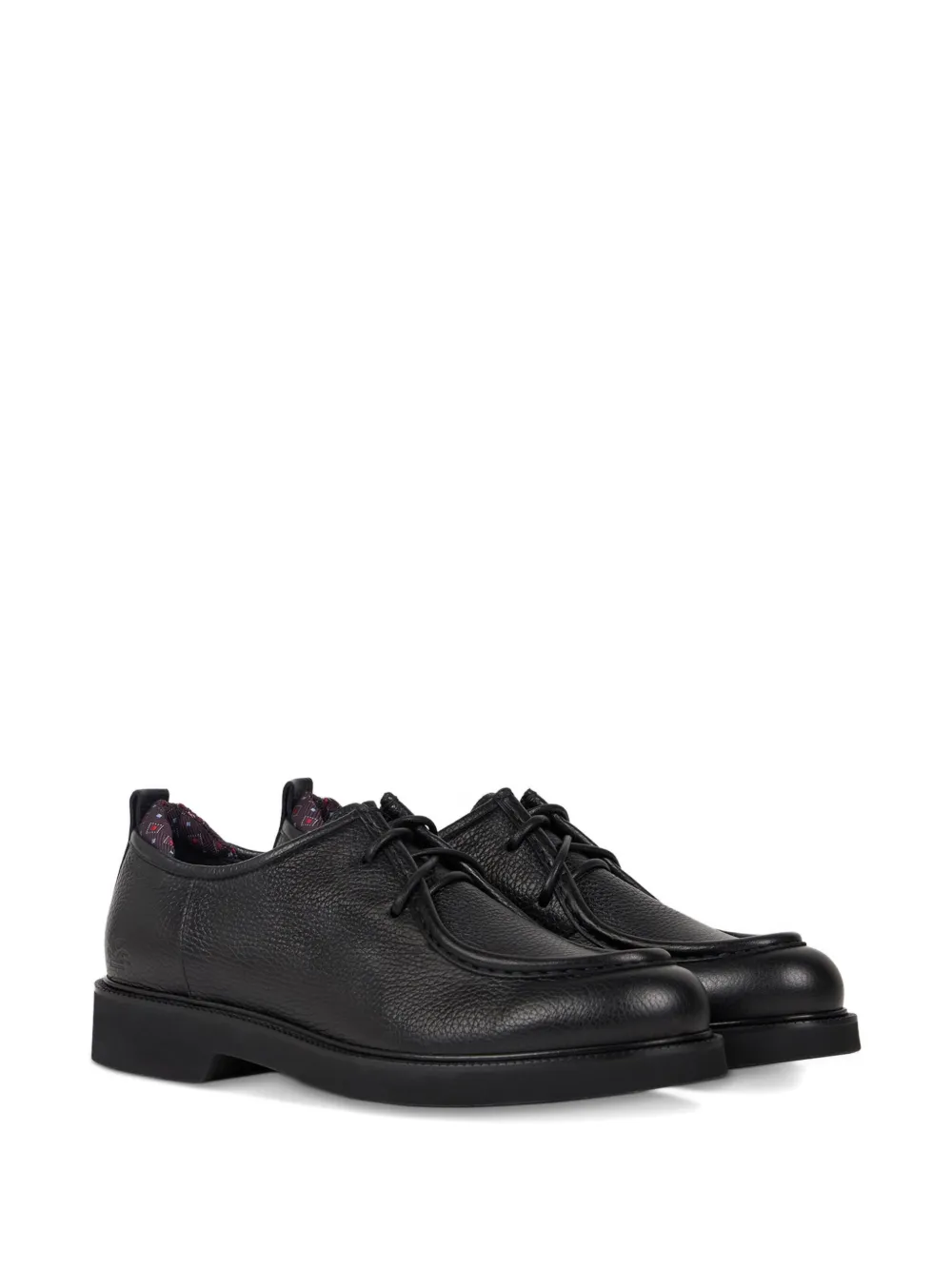 ETRO leather lace-up Derby shoes Black