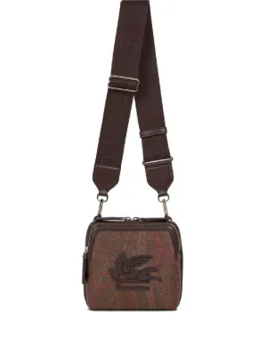 ETRO ペイズリーメッセンジャーバッグ | ブルー | FARFETCH JP