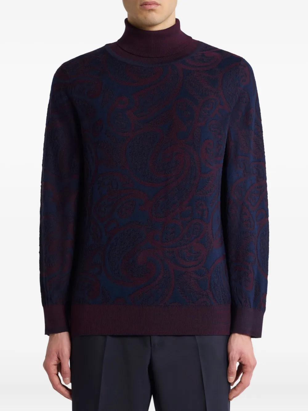 ETRO Coltrui met paisley-jacquard Blauw