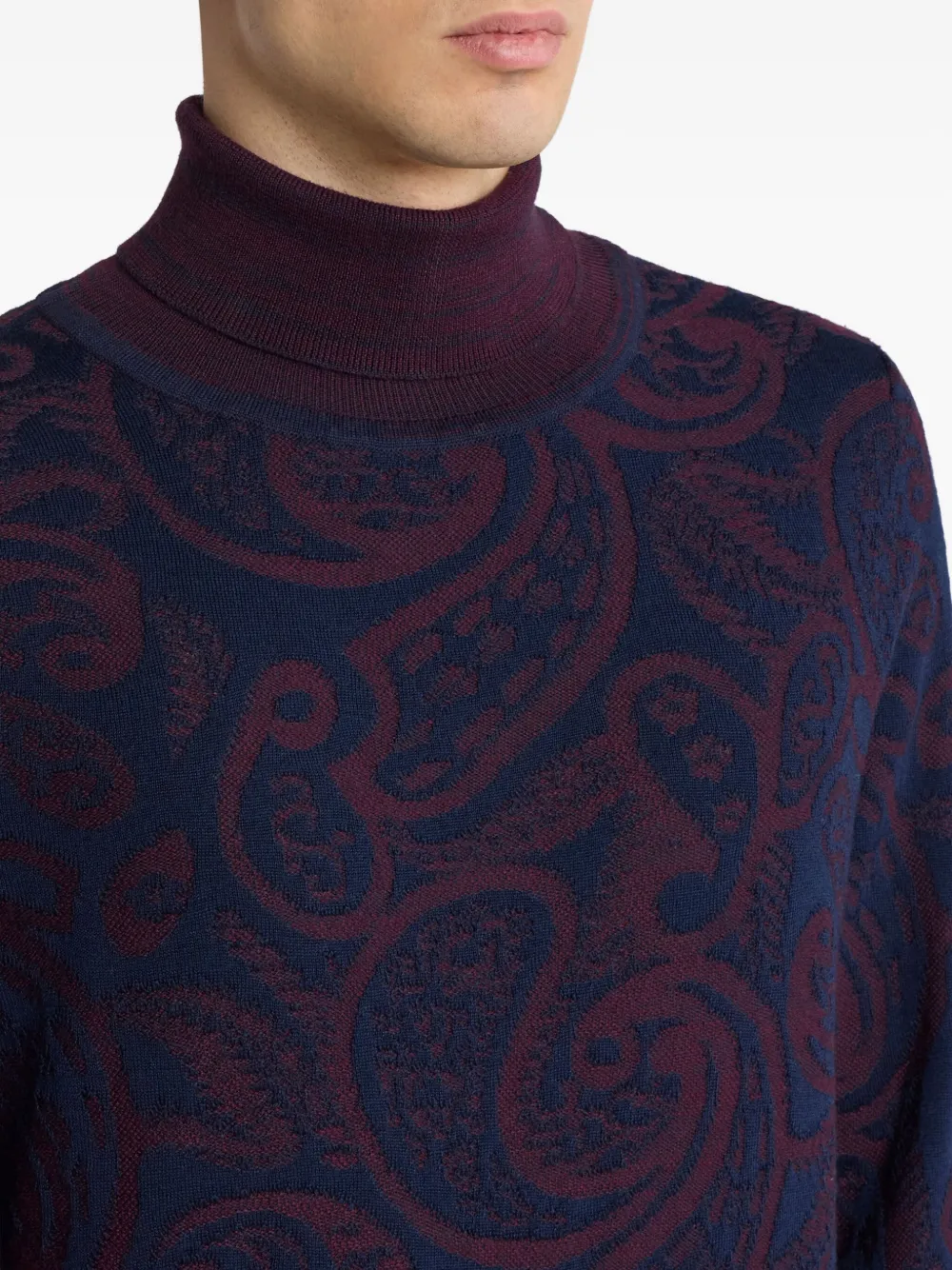 ETRO Coltrui met paisley-jacquard Blauw