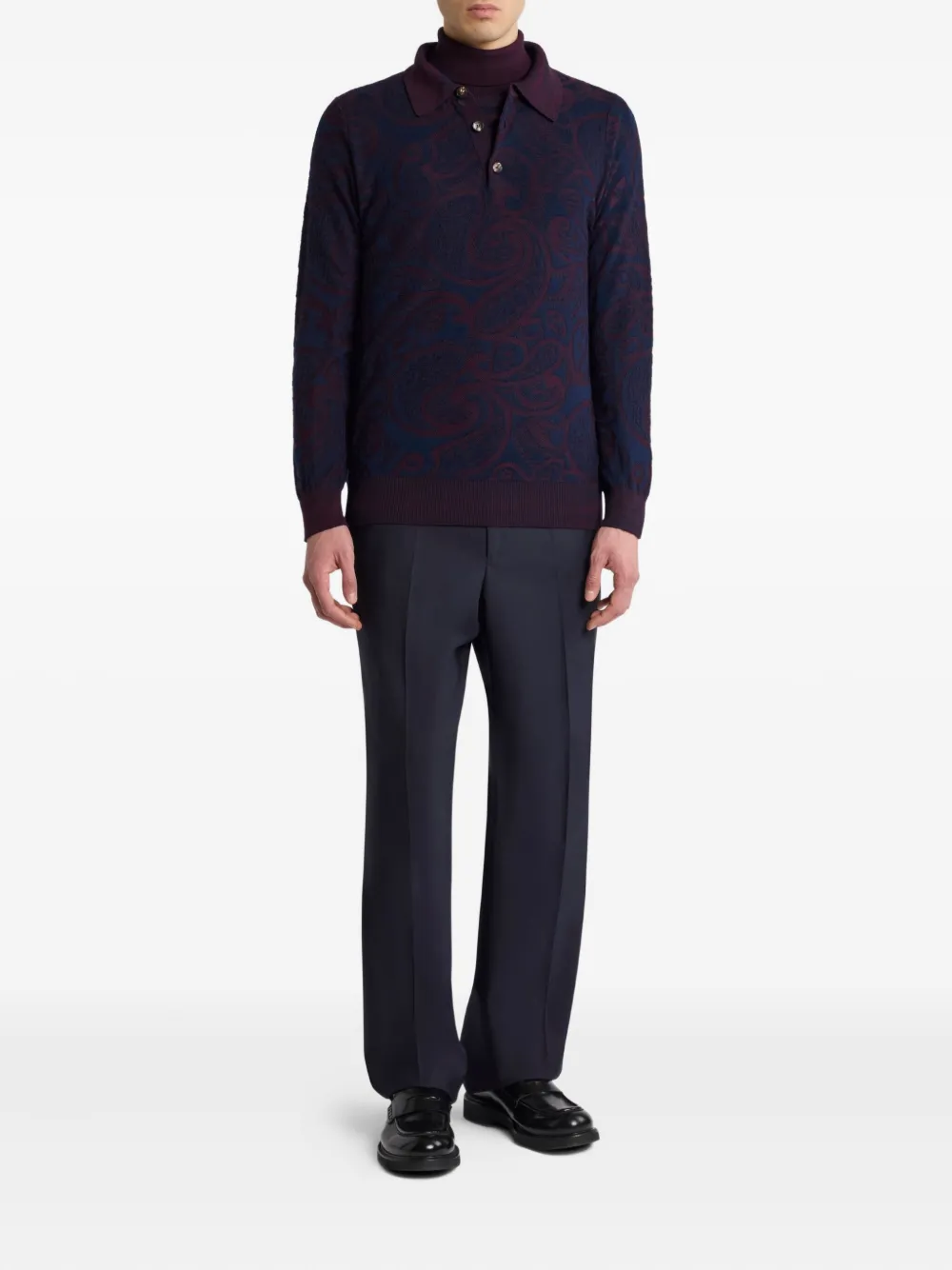 ETRO Coltrui met paisley-jacquard Blauw