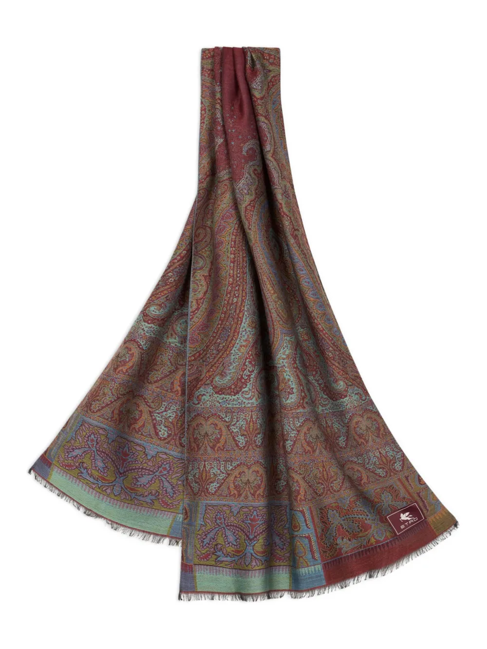 ETRO Sjaal met paisley jacquard Rood