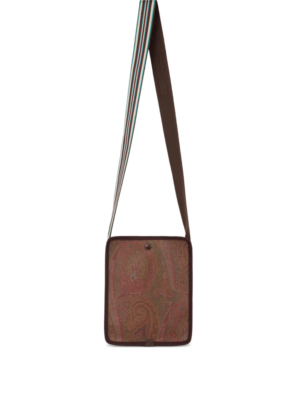 Etro Small Arnica Paisley-patterned Shoulder Bag In Brown