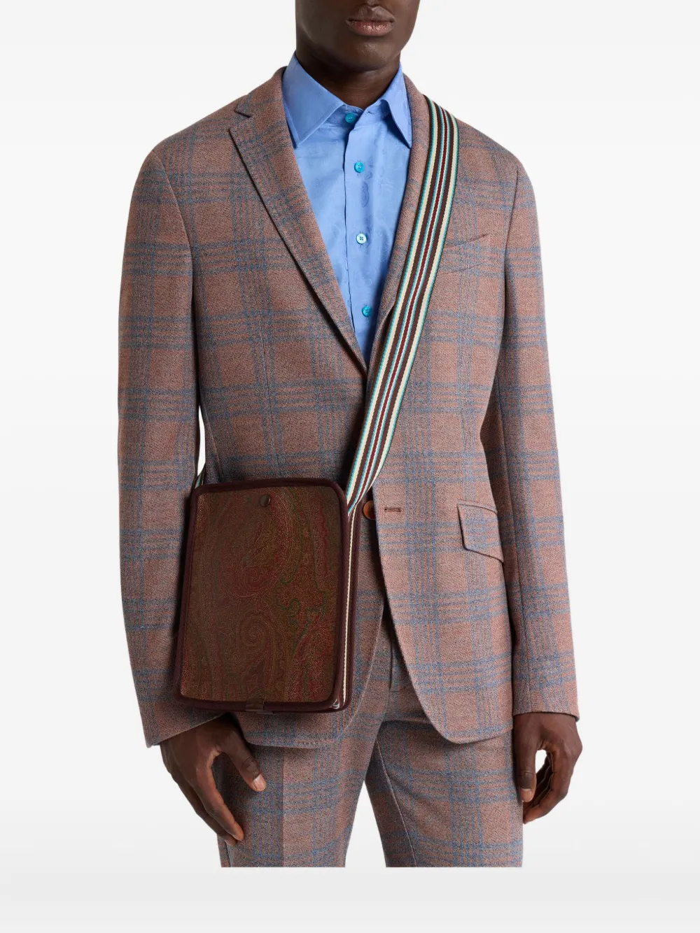 ETRO Arnica kleine schoudertas met paisley-print - Bruin