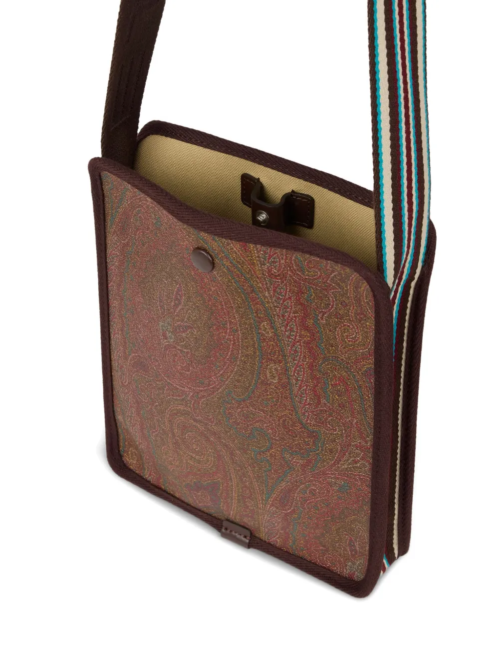 ETRO Arnica kleine schoudertas met paisley-print Bruin