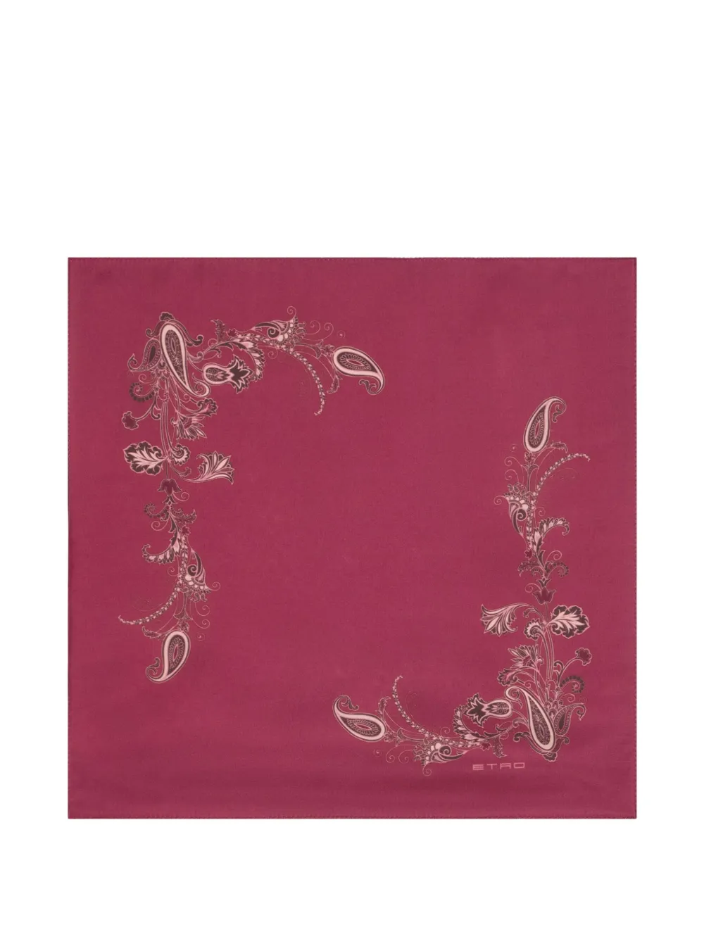 ETRO paisley-print pocket square | Pink | Image 1