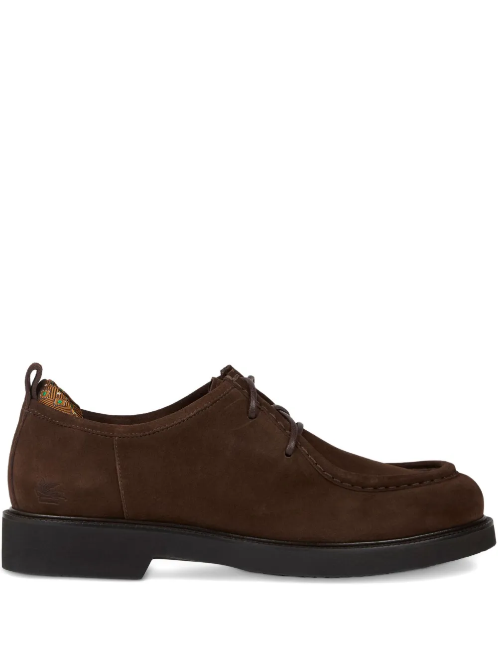 ETRO suede Derby shoes Brown