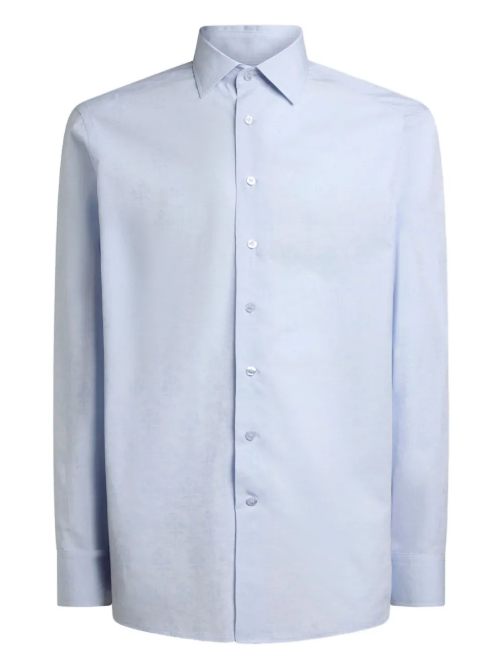 ETRO Overhemd met bloemen-jacquard Blauw