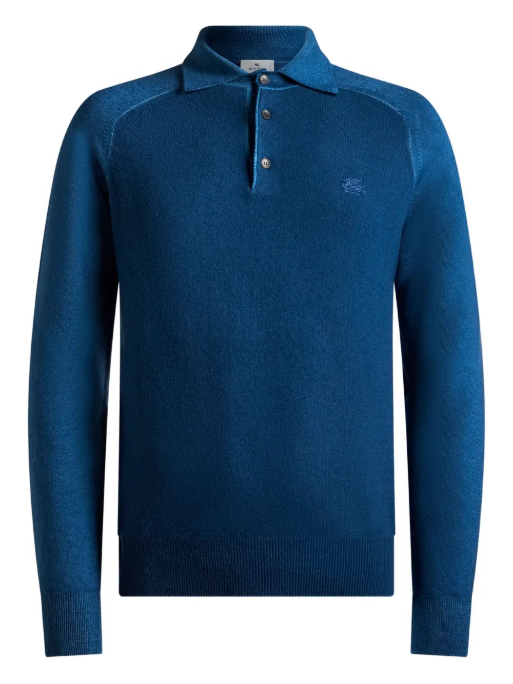 ETRO Pegaso-motif polo shirt Blauw