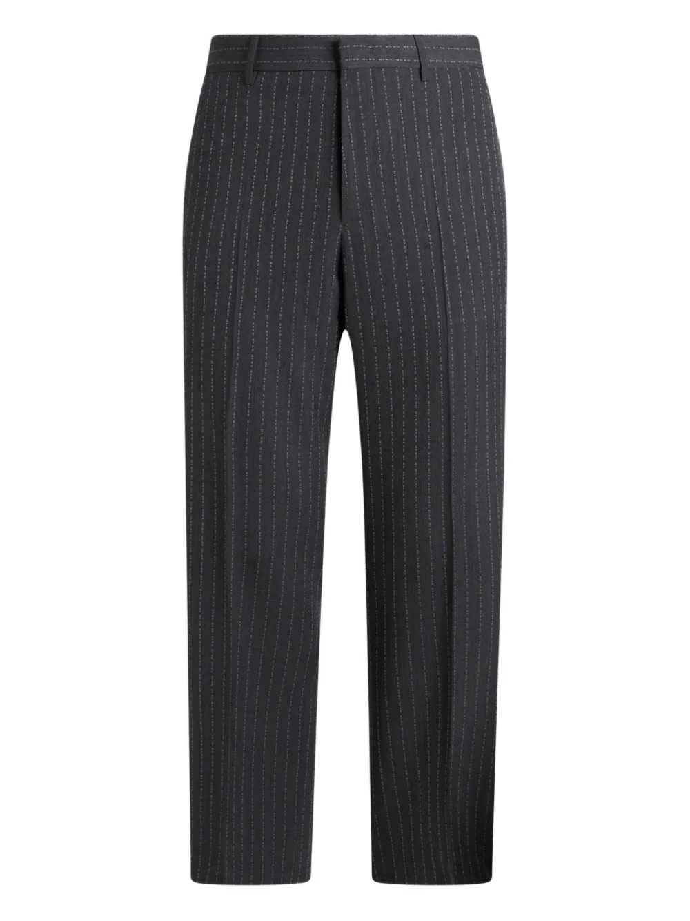 ETRO pinstriped logo trousers Grijs