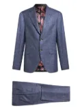 ETRO checked wool suit - Blue