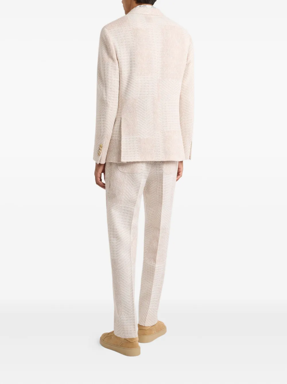 ETRO herringbone-pattern blazer Beige