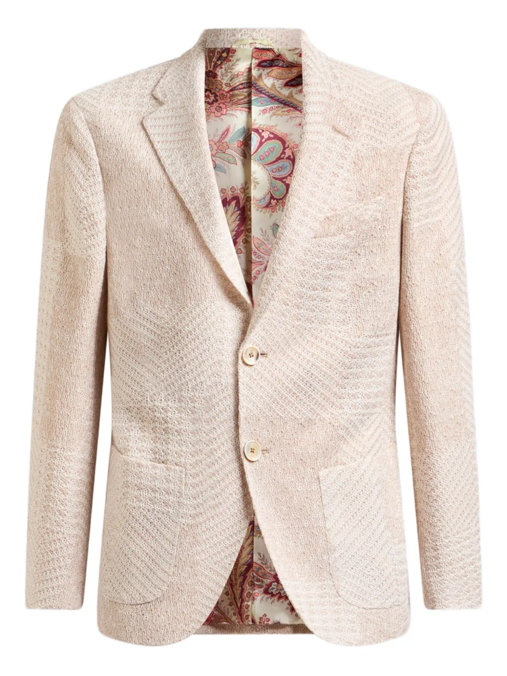 ETRO herringbone-pattern blazer Beige