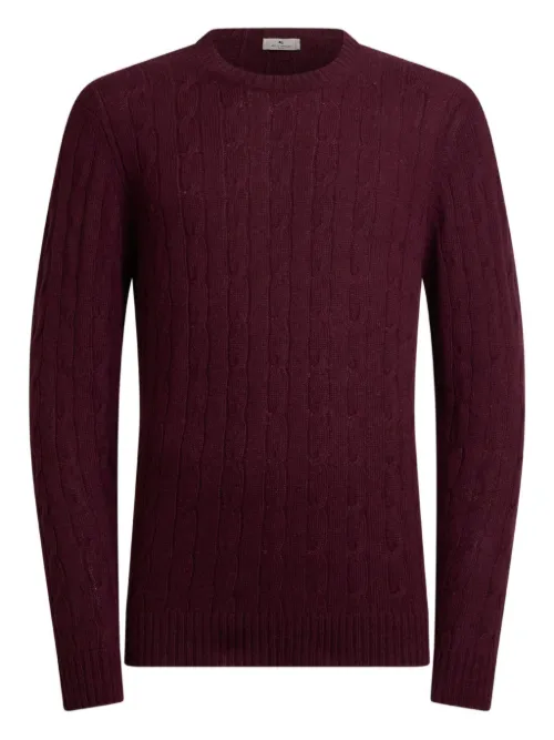 Pull en maille torsadée - ETRO - Modalova