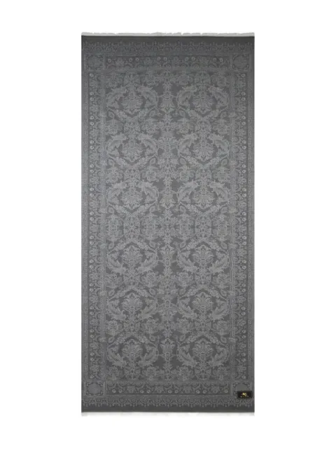 ETRO paisley-pattern fringed scarf