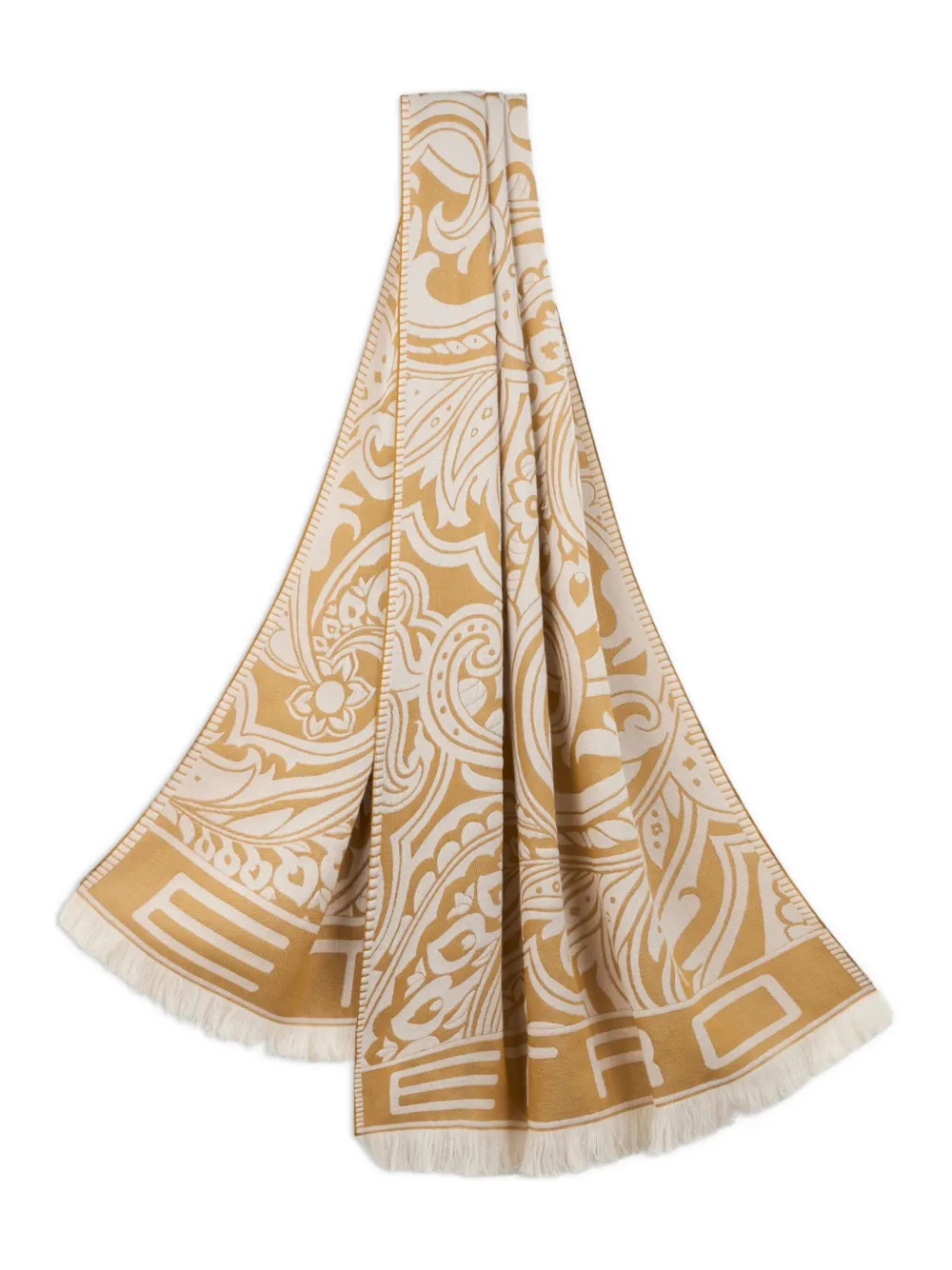 ETRO Sjaal met paisley-print Beige