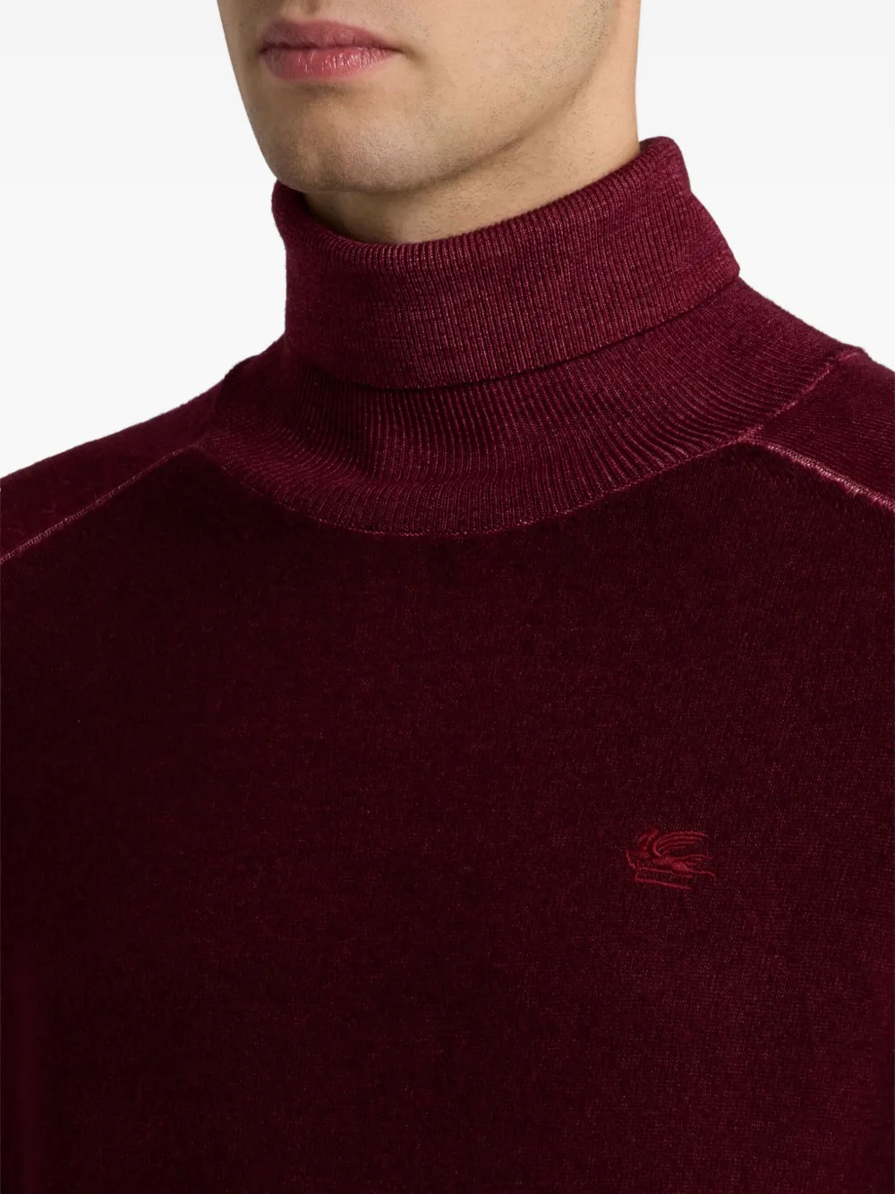 ETRO Coltrui met Pegaso-logo Rood