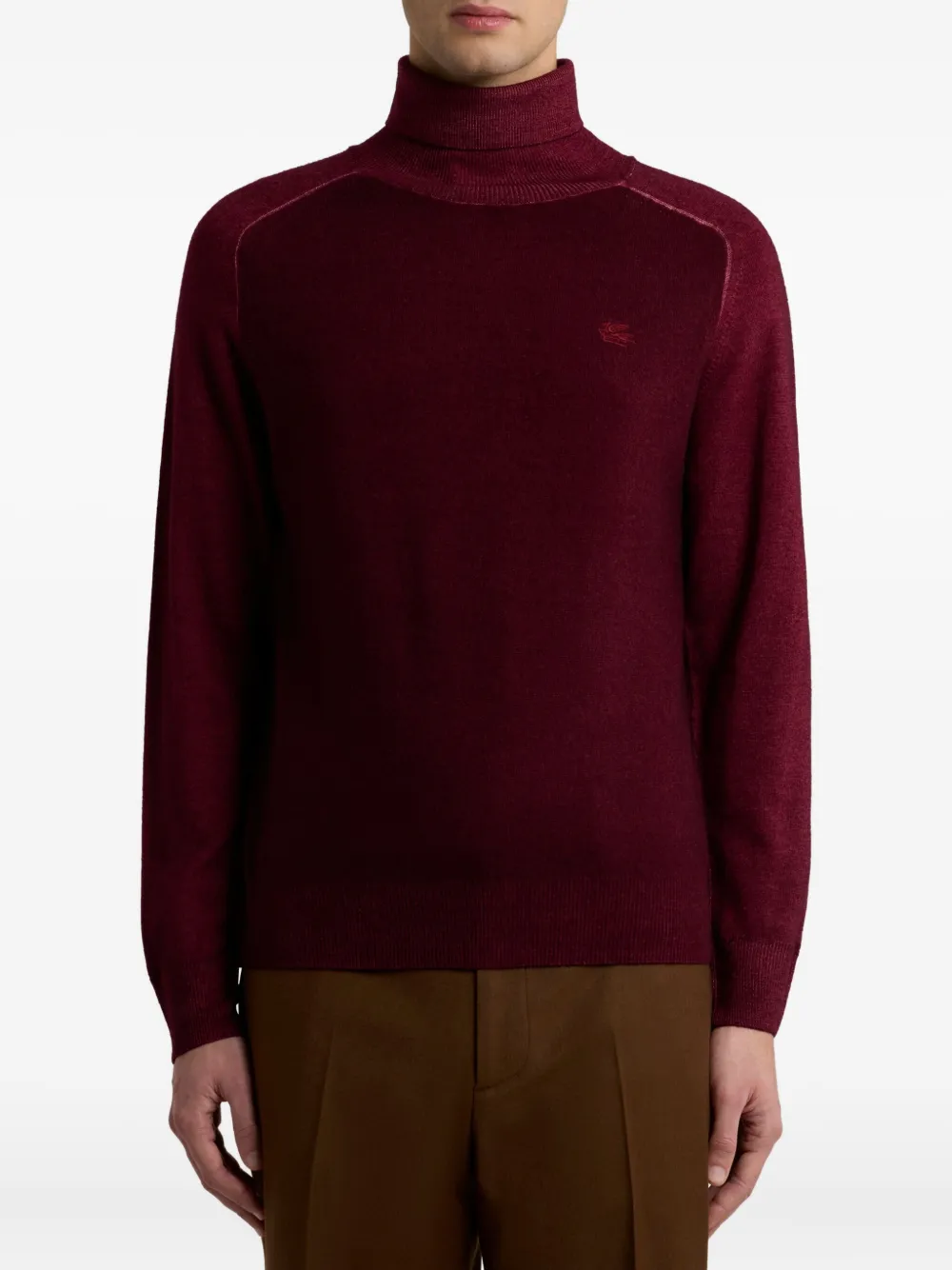 ETRO Coltrui met Pegaso-logo Rood