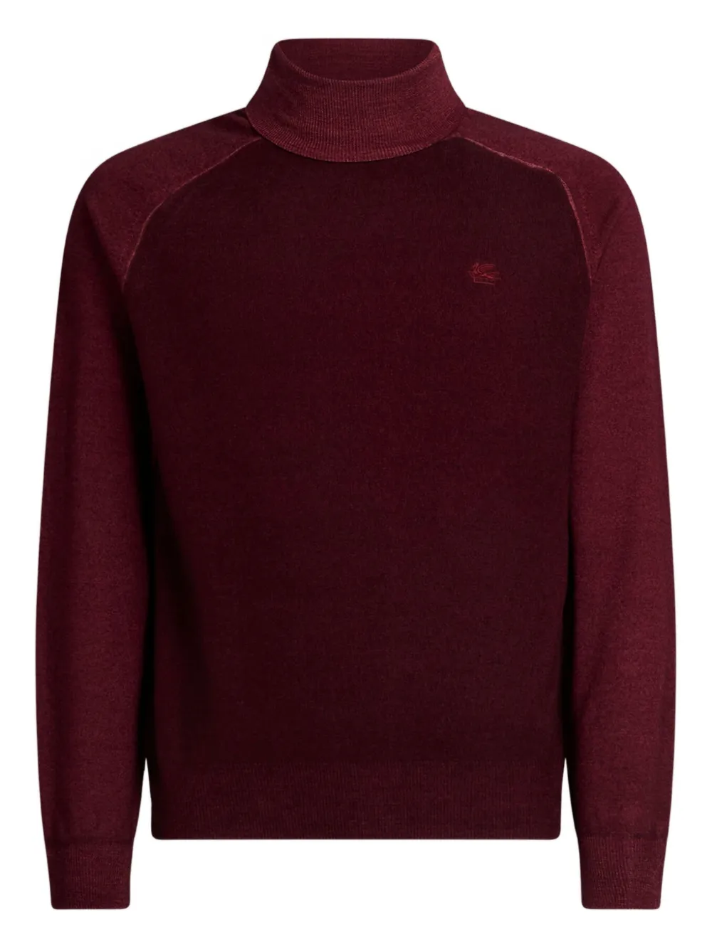 ETRO Pegaso logo turtleneck sweater Rood