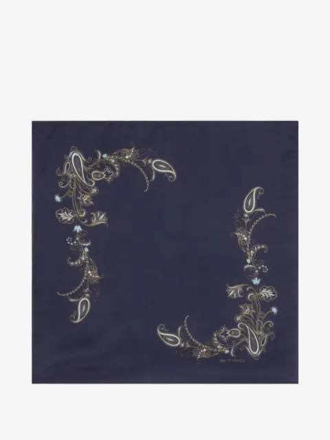 ETRO pañuelo de bolsillo con estampado de cachemira