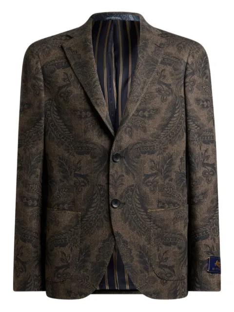 ETRO paisley print wool blazer