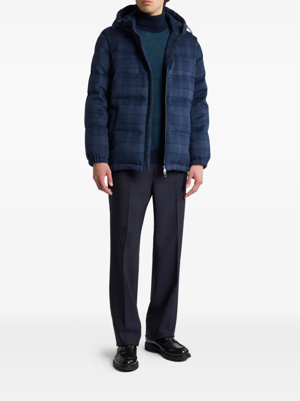 ETRO Geribbelde coltrui Blauw