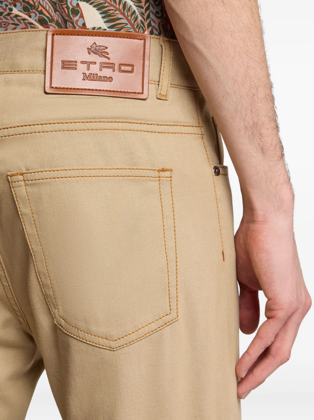 ETRO Katoenen jeans Beige