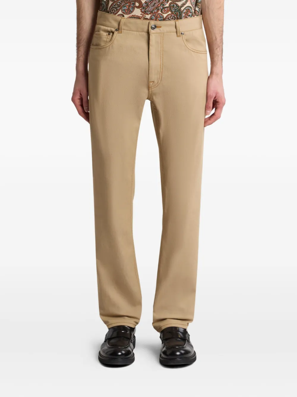 ETRO Katoenen jeans Beige