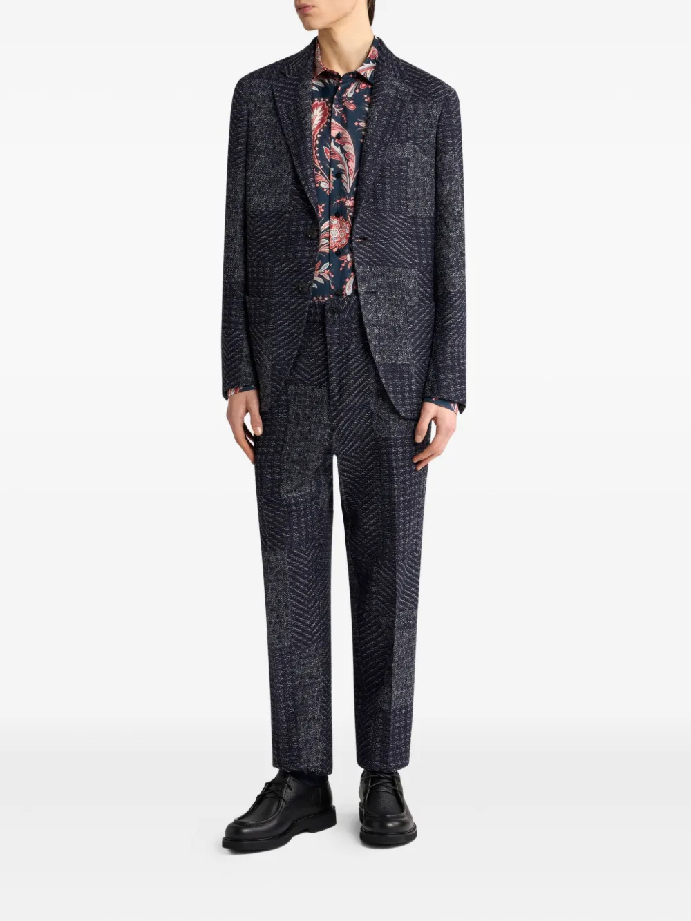 ETRO Pantalon met patchwork Blauw