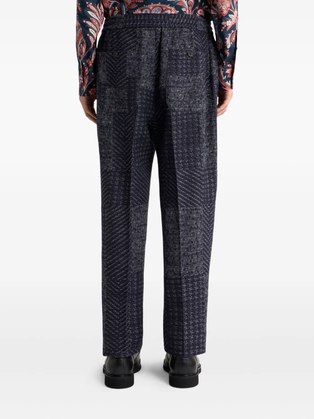ETRO Pantalon met patchwork Blauw