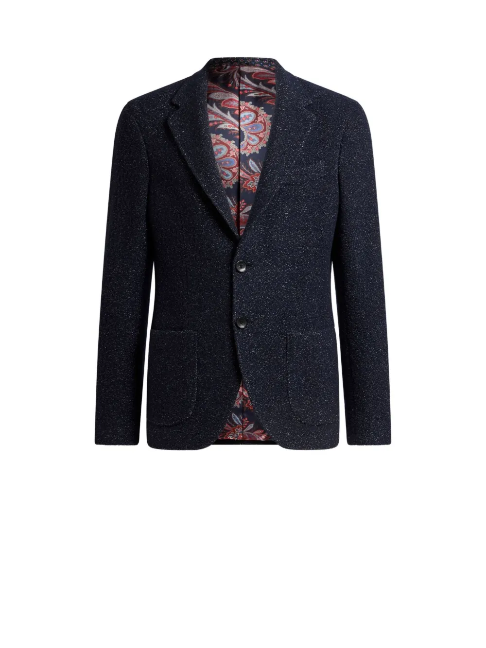Etro Single-breasted Blazer In Black