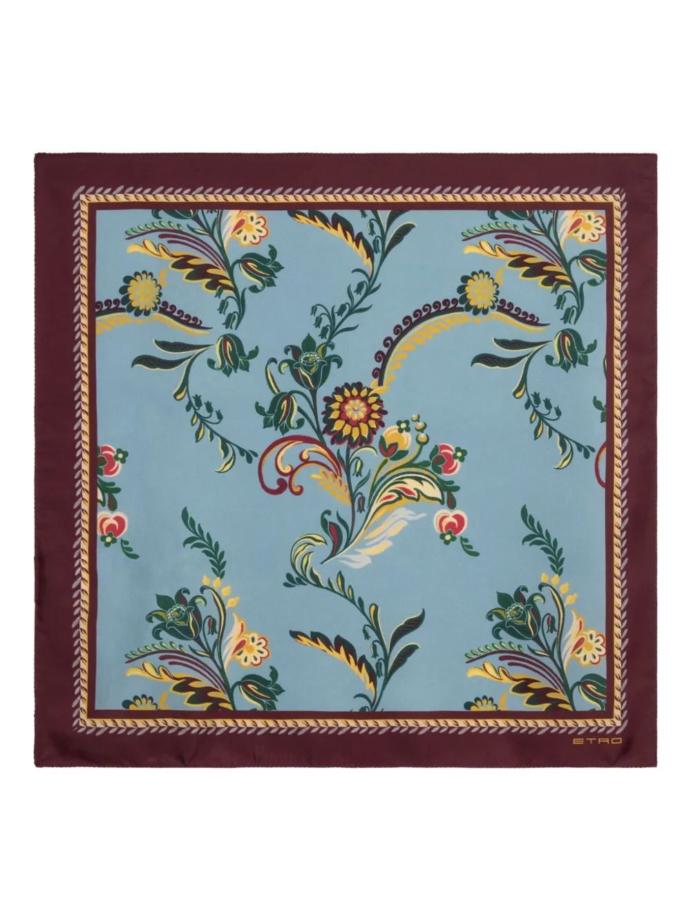 ETRO Sjaal met bloemenprint Blauw