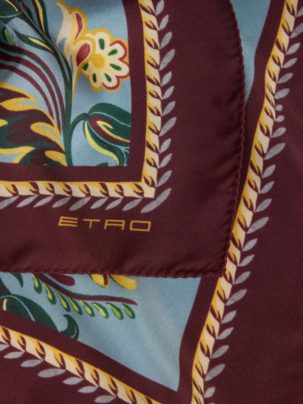 ETRO Sjaal met bloemenprint Blauw