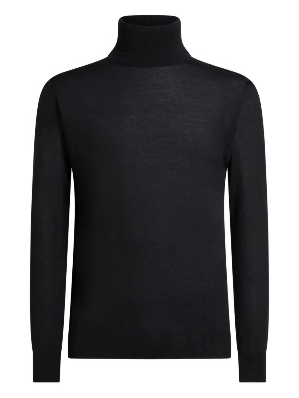 ETRO cashmere silk turtleneck sweater Zwart