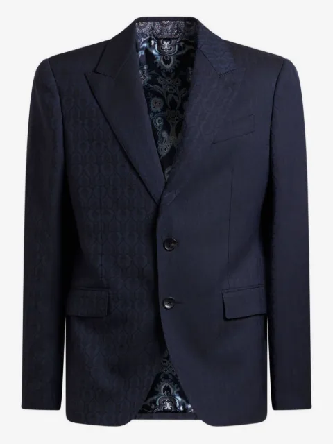 ETRO jacquard wool blazer