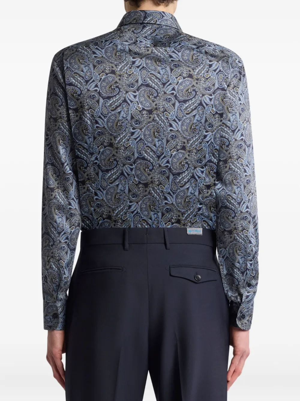 ETRO Overhemd met paisley-print Blauw