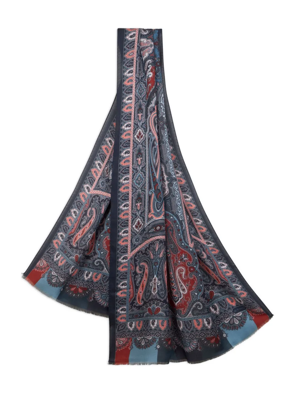 ETRO Sjaal met paisley-patroon Blauw