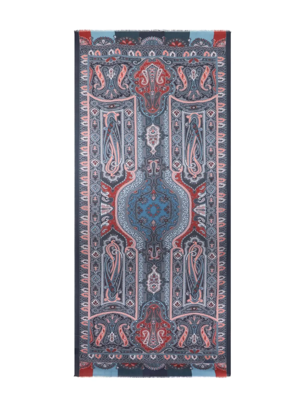 ETRO Sjaal met paisley-patroon Blauw