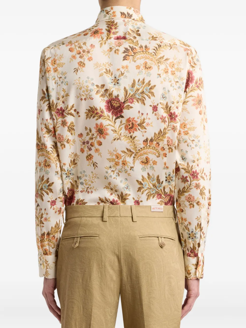 ETRO Overhemd met bloemenprint Beige