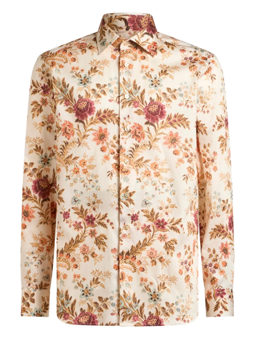 ETRO Overhemd met bloemenprint Beige