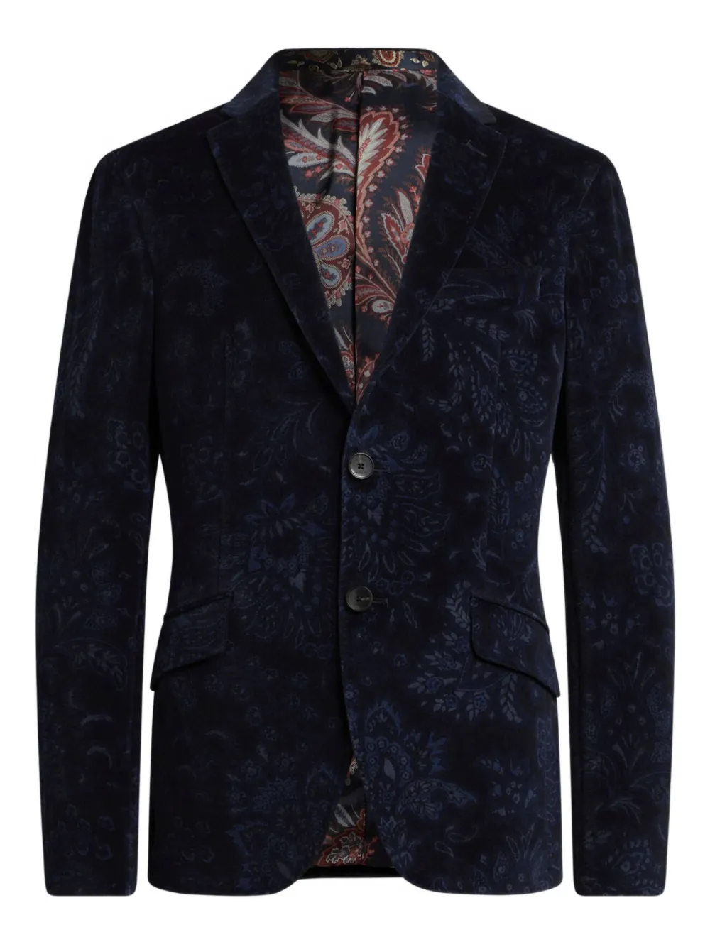 ETRO paisley-jacquard jacket Blauw