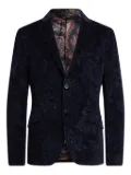 ETRO paisley-jacquard jacket - Blue