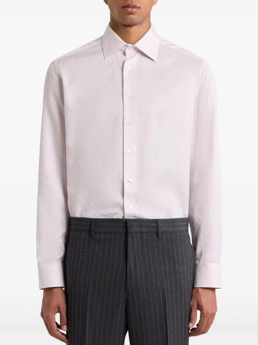 ETRO Overhemd met jacquard-patroon Roze