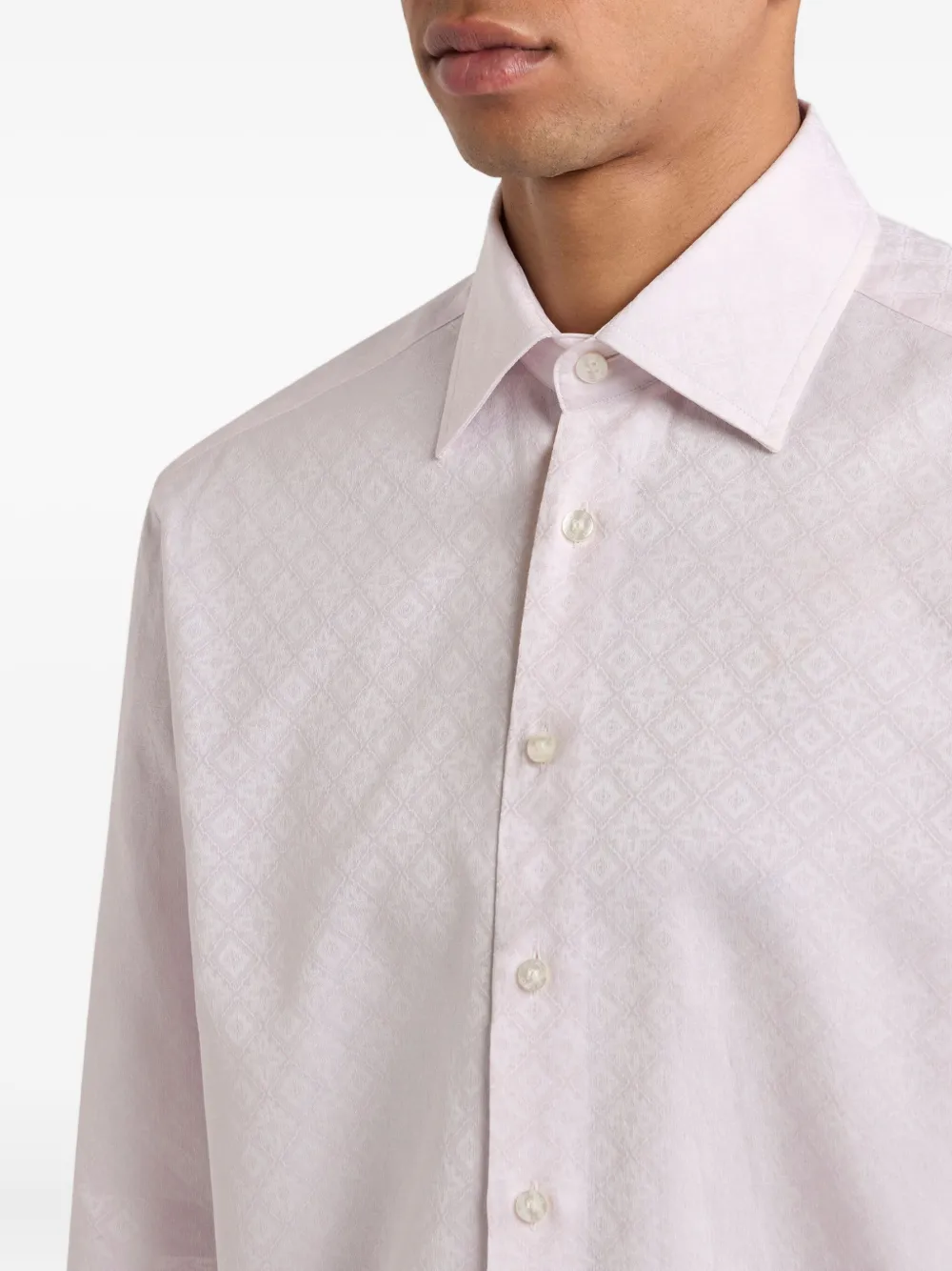 ETRO Overhemd met jacquard-patroon Roze